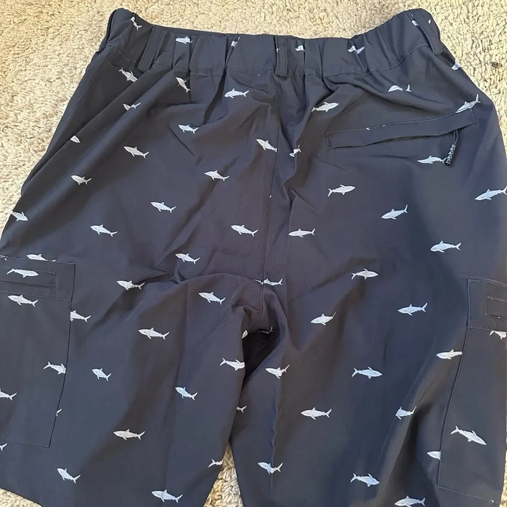NIP Zeetoo Black Shark Five Pocket Cargo Quick Dry Shorts Size S